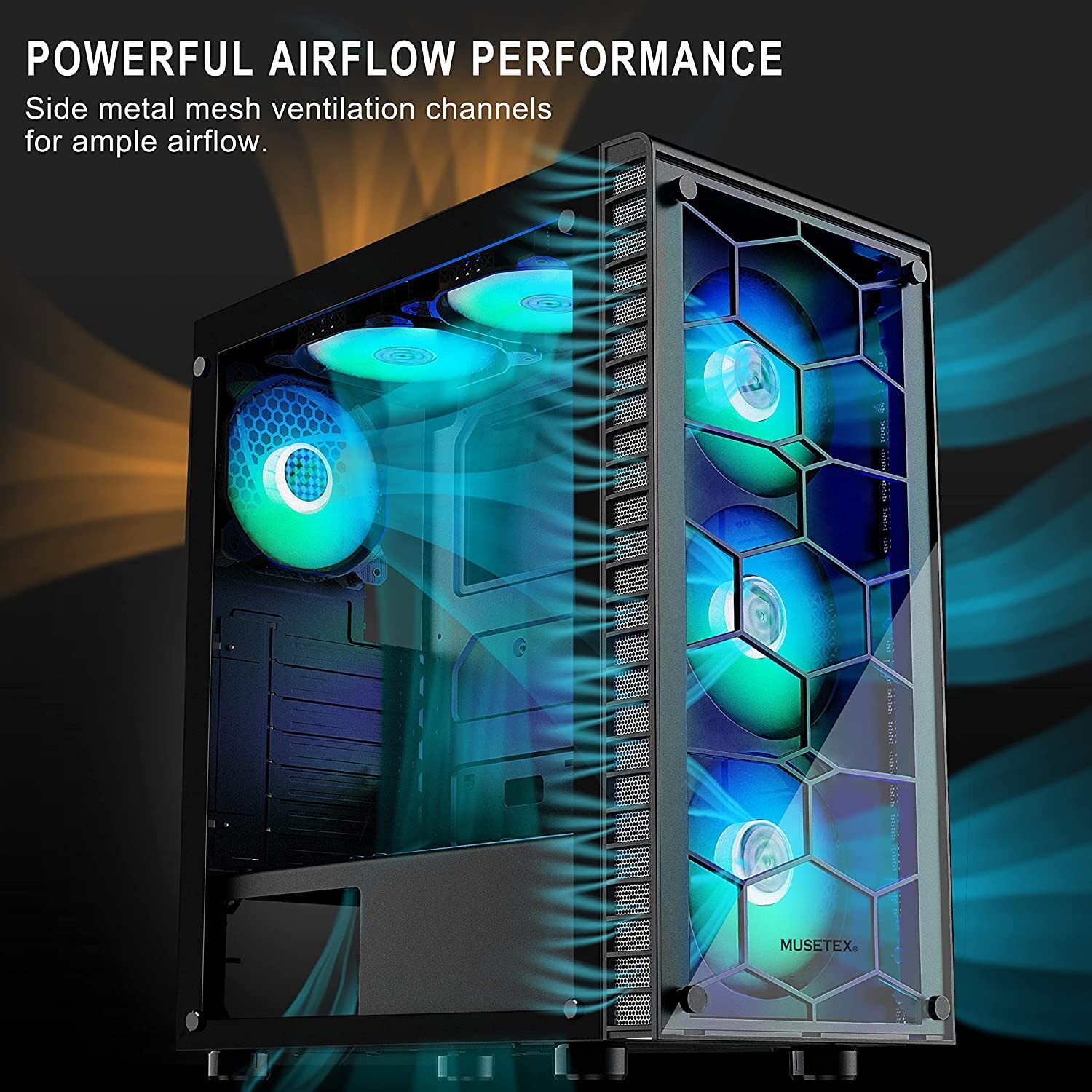 Gaming Computer Custom PC For Gaming Fast Desktop Ryzen 7 32GB RAM 2TB SSD RGB