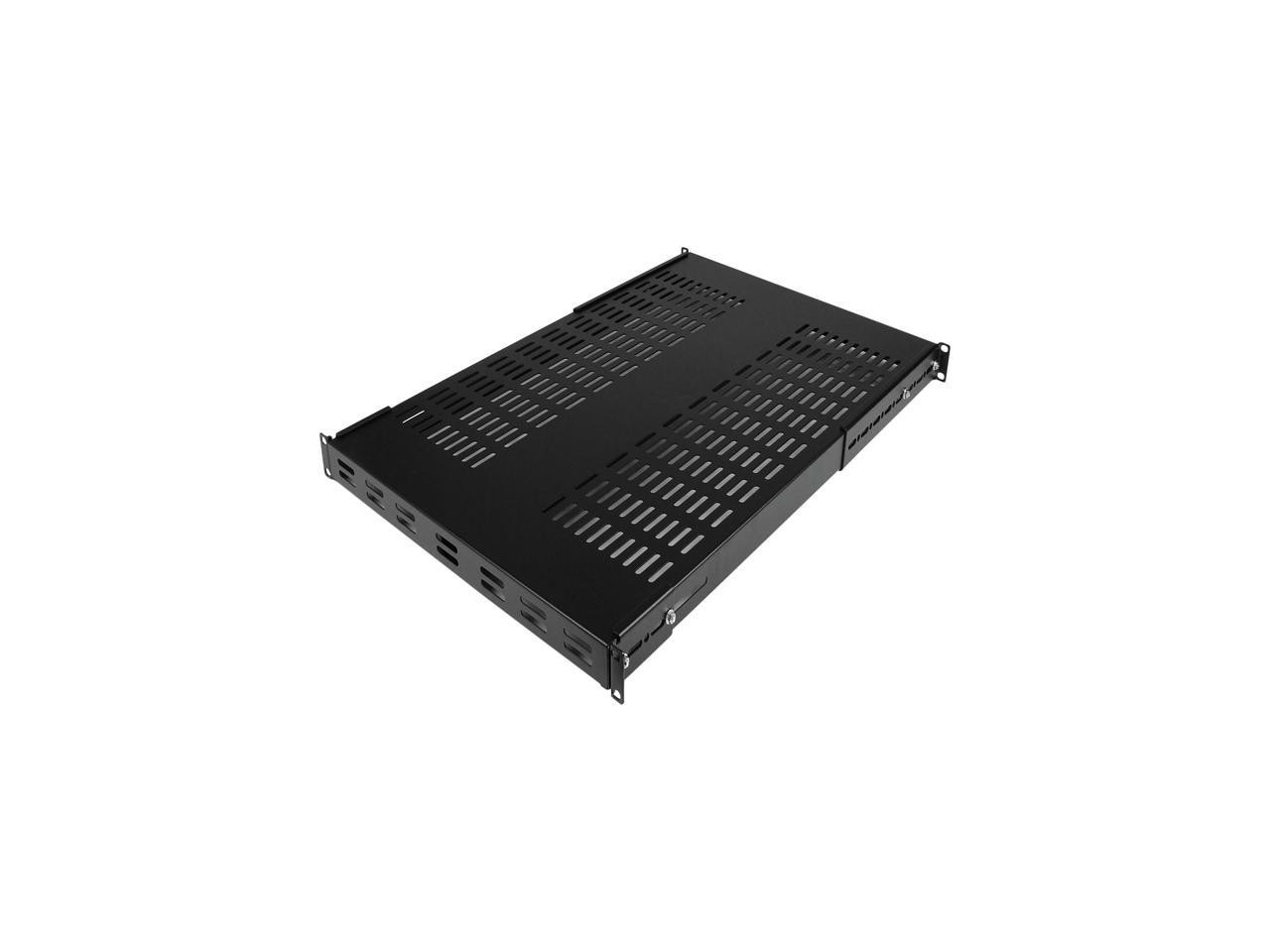 StarTech.com ADJSHELFHDV 1U Adjustable Mounting Depth Vented Rack Mount Shelf -