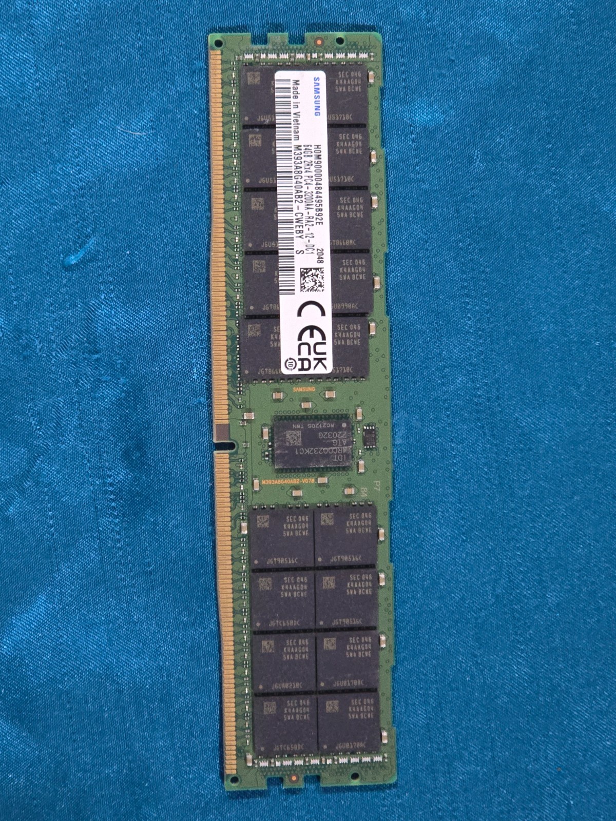 Samsung 64GB (2x8GB) PC4-25600 (DDR4-3200) Memory (M393A2K43DB3-CWEBY)
