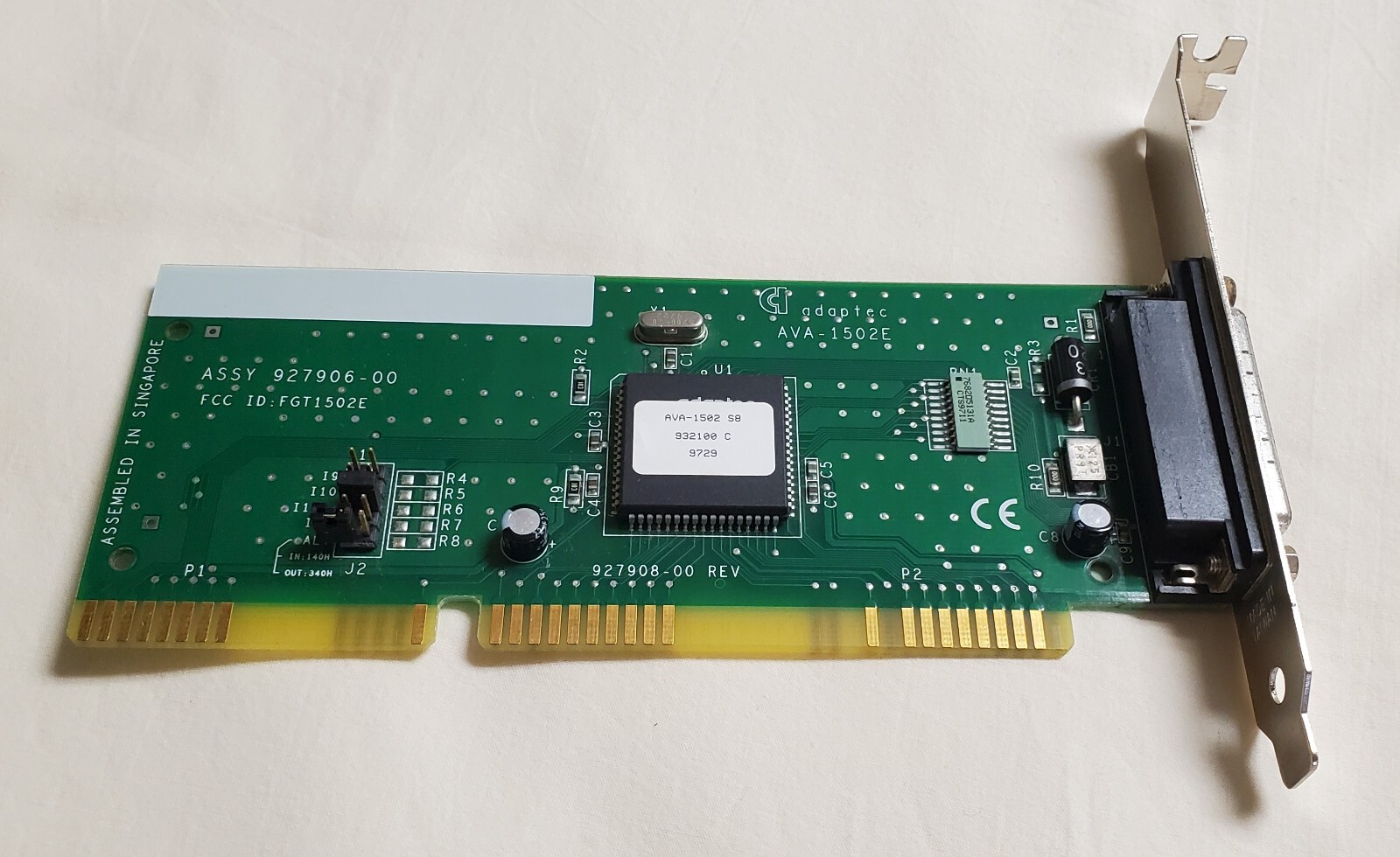 Adaptec SCSI Adapter Controller 927906-00 AVA-1502E S8