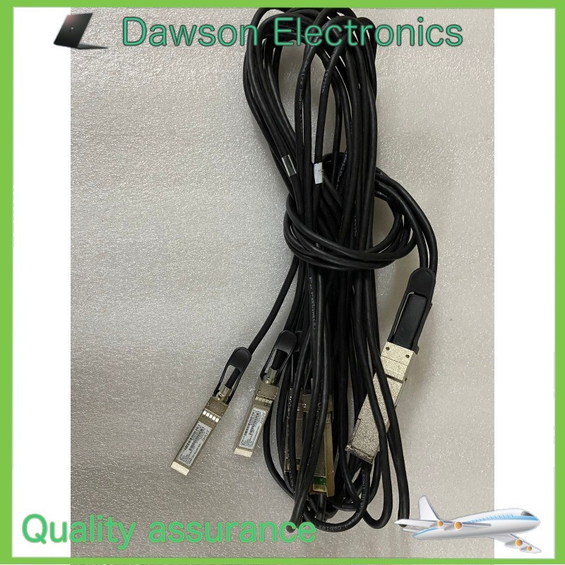 Used 1pcs Juniper 740-061003 JNP-100G-4X25G-3M 100G QSFP28 To SFP28 4x25G Cable