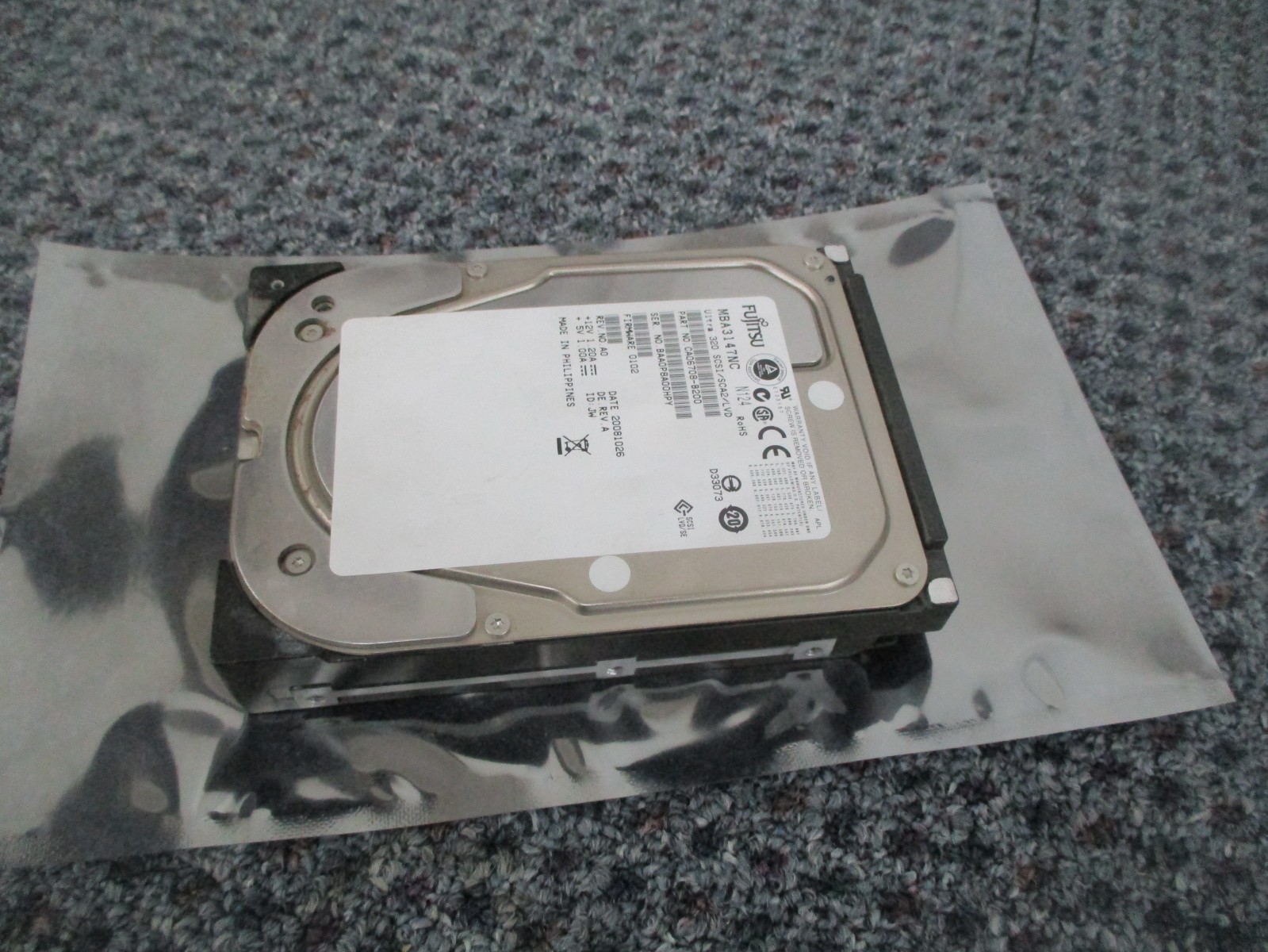 Fujitsu MBA3147NC 146GB 15000RPM  SCSI Hard Drive 3.5" CA06708-B200