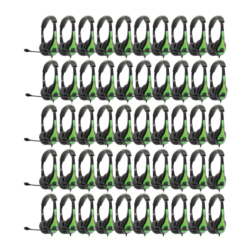 Avid Education AE-36 Headset Noise Cancelling Microphone 50-Pack (Green)