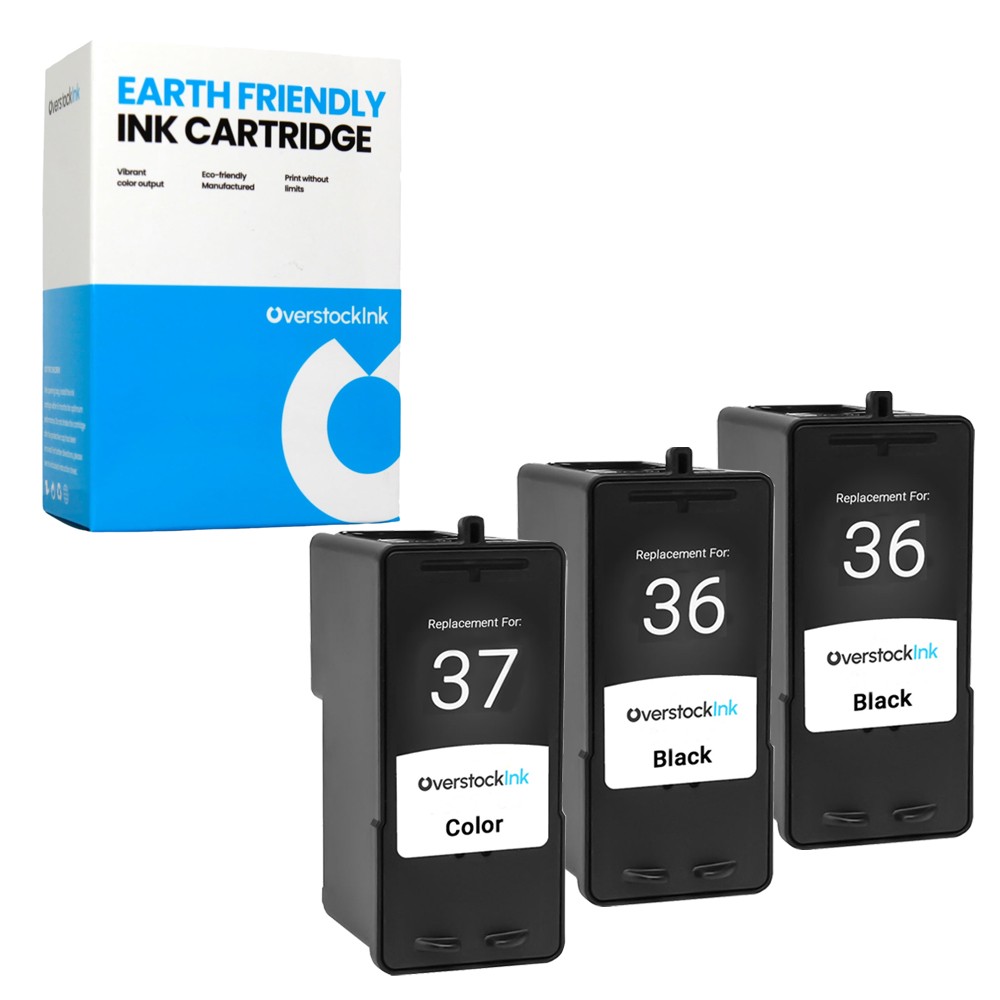 3-Pack Compatible OSI Lexmark 36-37 Ink Cartridge for X Series X4650 X5650 X6650
