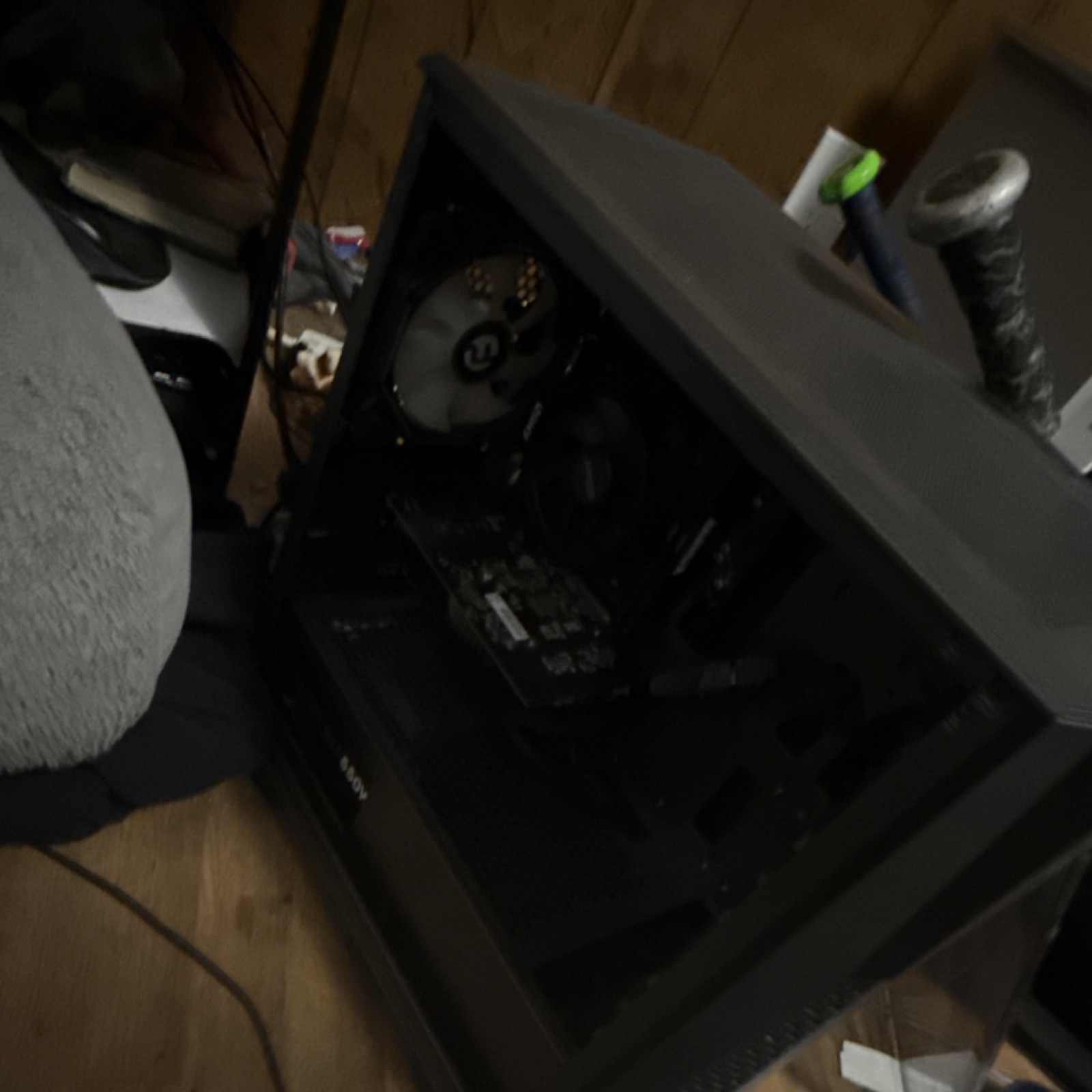 NZXT Gaming Desktop PC Tower Computer Black with Internal Components