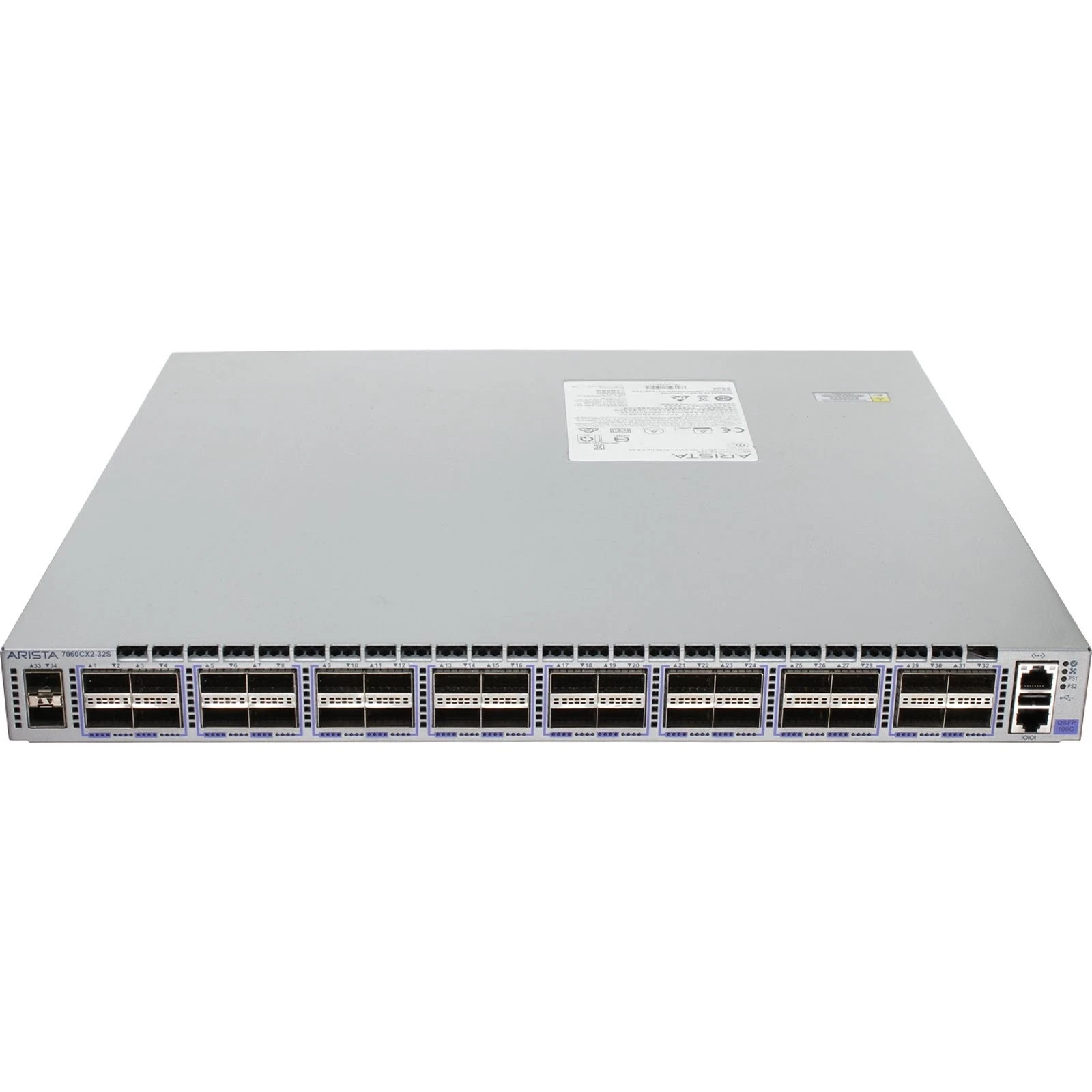 Arista DCS-7060CX2-32S-R  32x100GbE QSFP100 2x10GbE SFP+ Network Switch