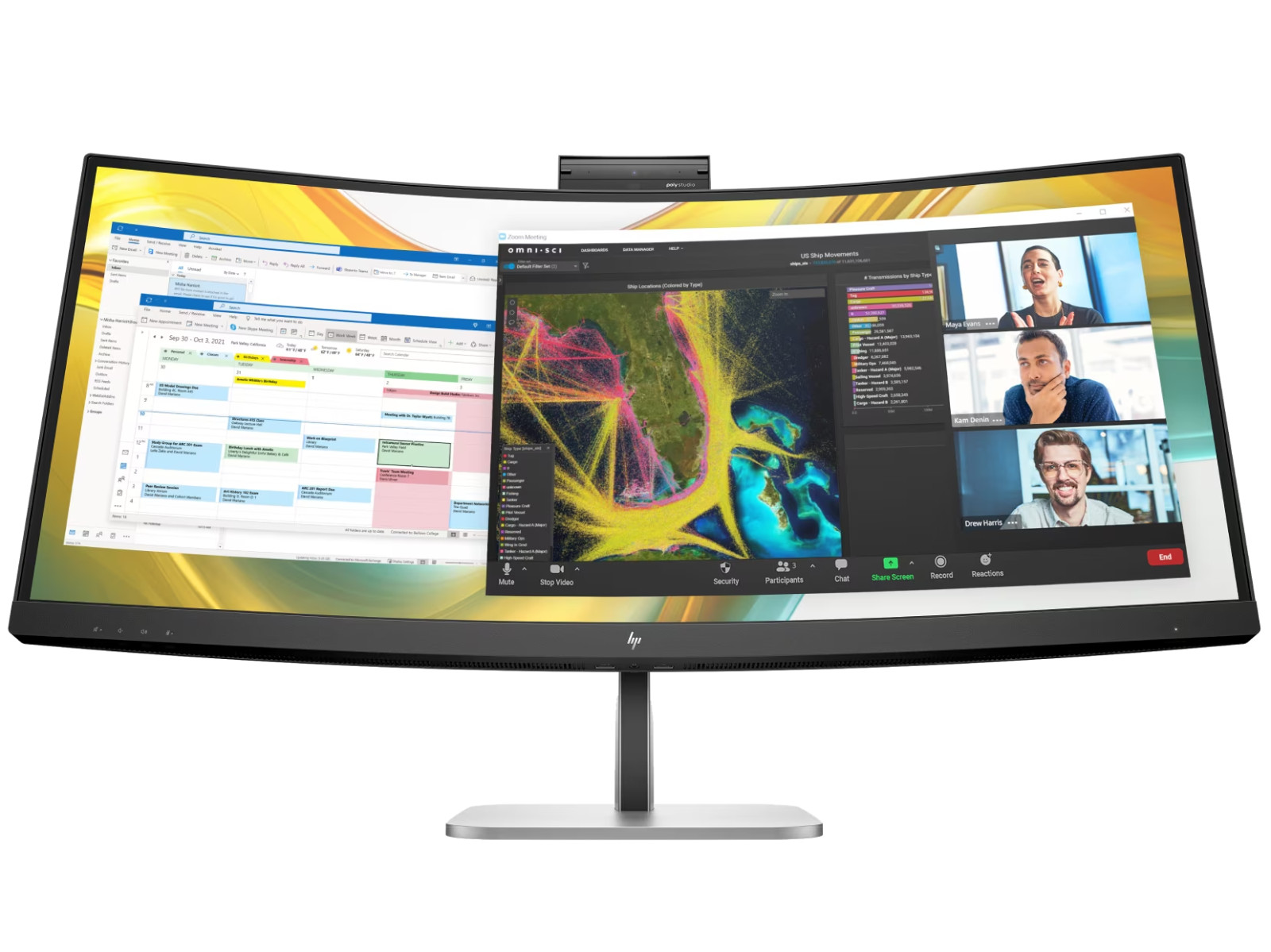 HP Series 5 Pro 534PM 34" WQHD USB-C Conferencing Monitor (New unopen box)