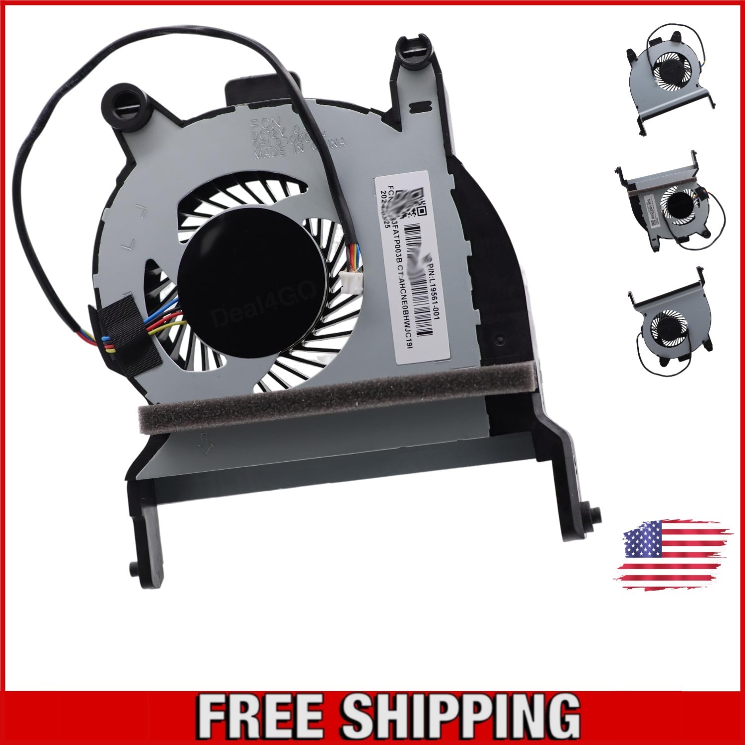 Compact 12V Cooling Fan for HP ProDesk Mini 400/600 G3 G4 - High Performance
