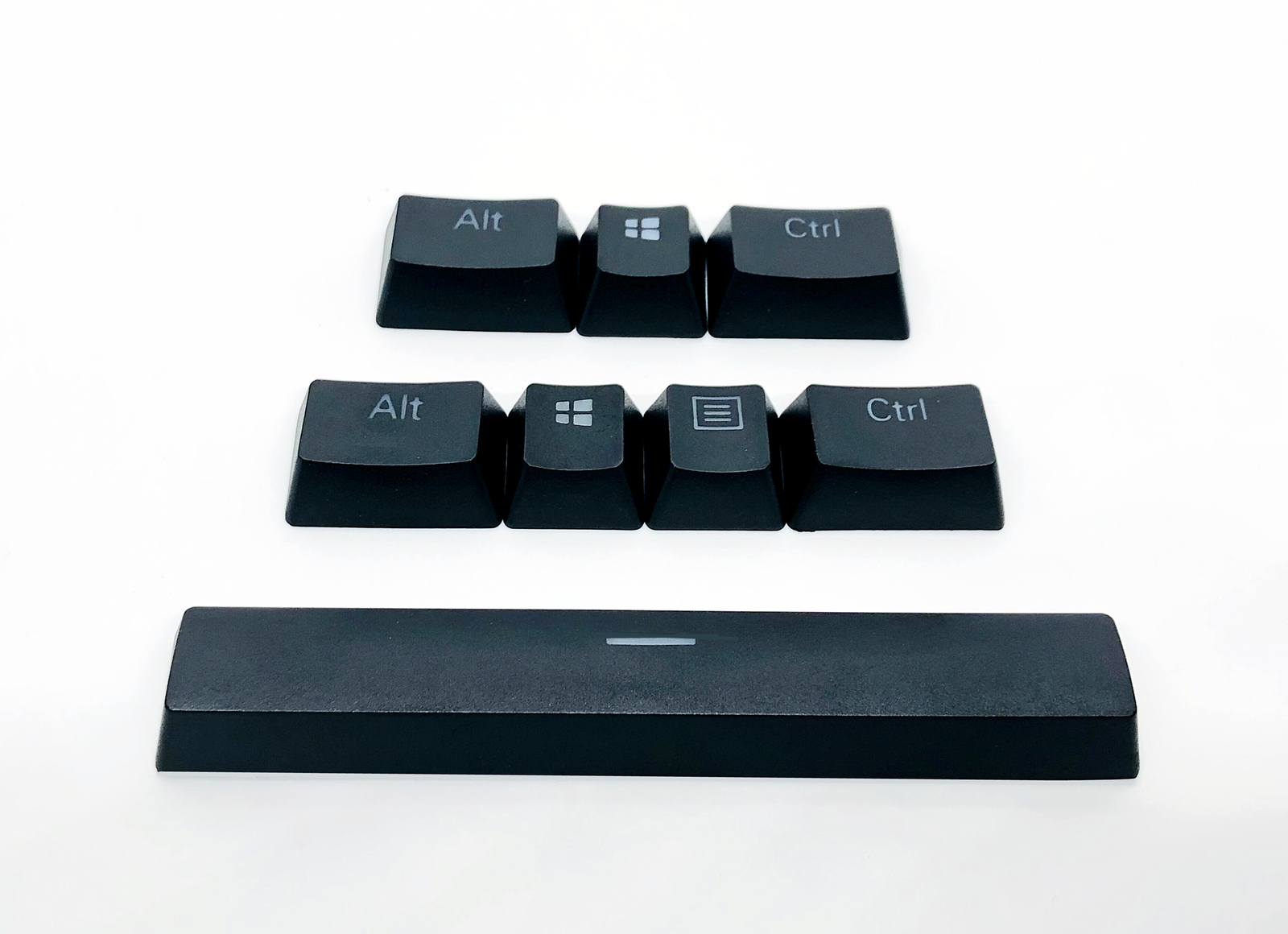 8 Keys PBT Backlit KeyCaps Set Spacebar Ctrl for Razer Mechanical Keyboards