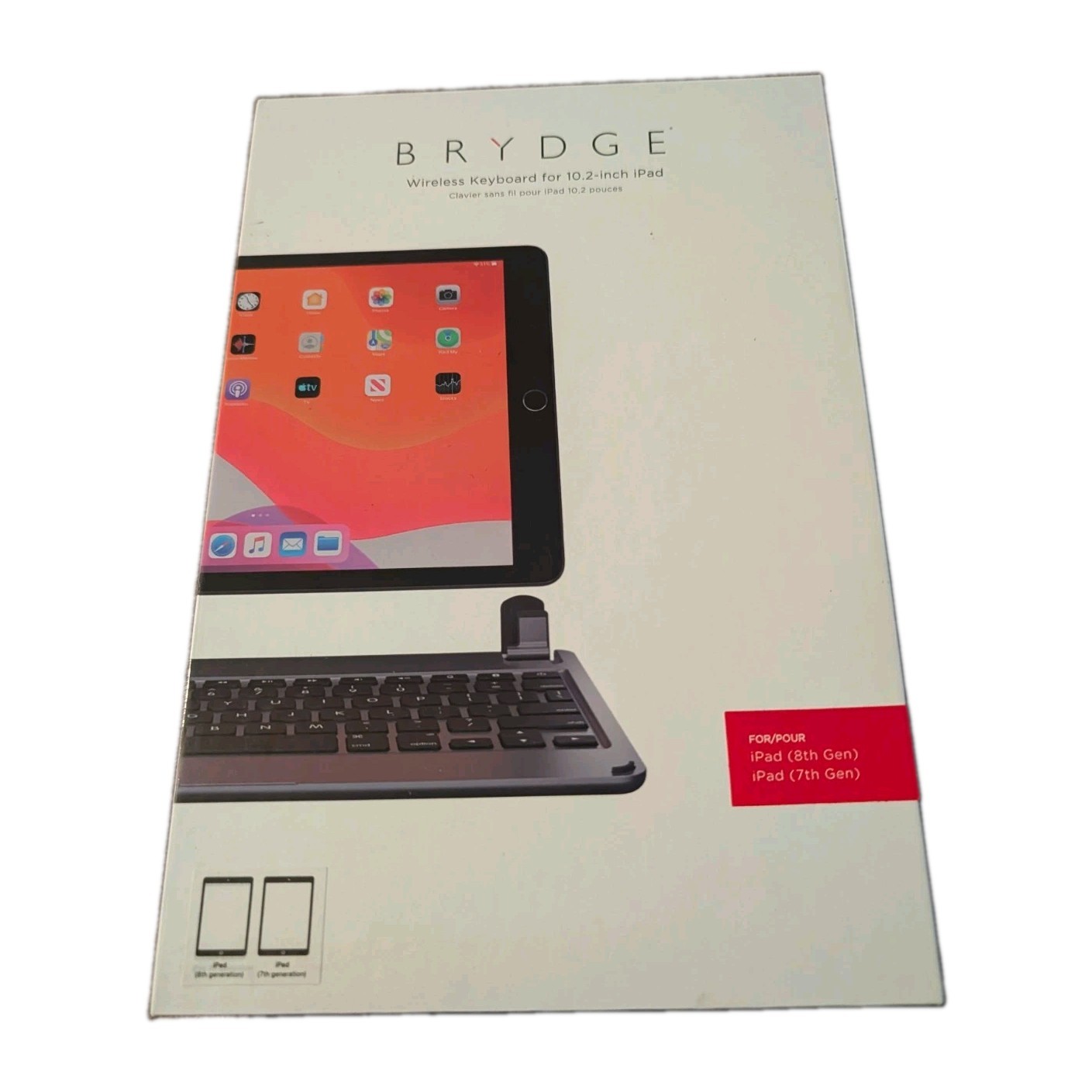 BRYDGE BRY80022 Wireless Keyboard for 10.2" iPad, Backlit Bluetooth, Space Gray