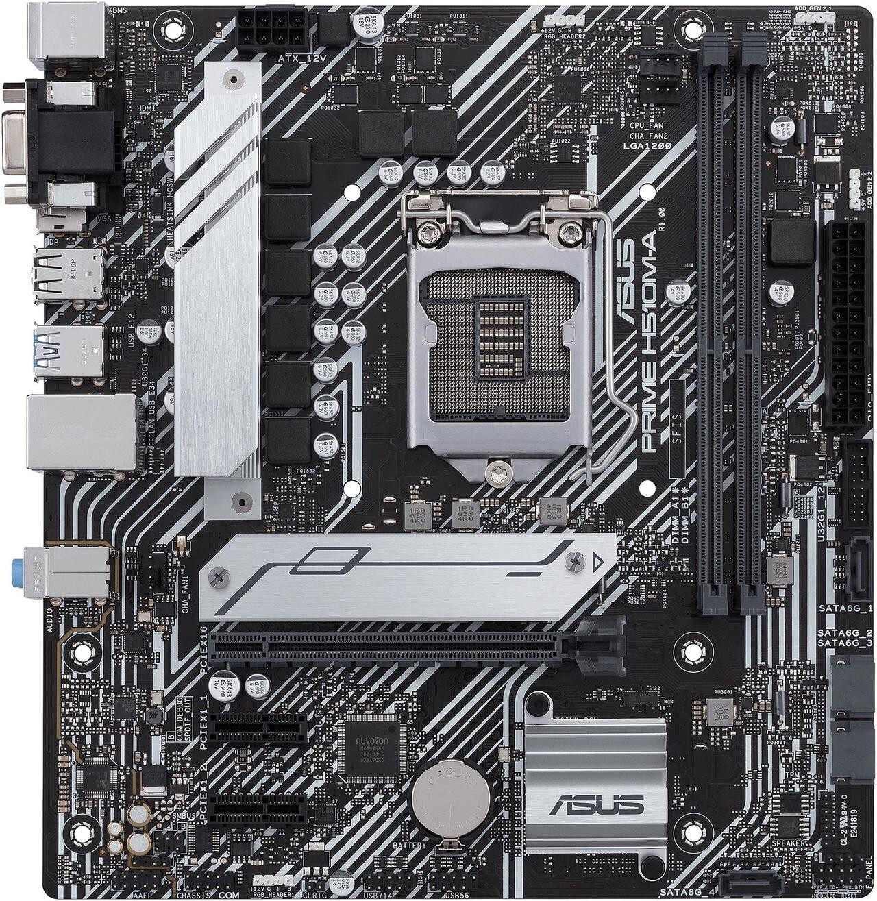 ASUS PRIME H510M-A/CSM LGA 1200 Intel H510 SATA 6Gb Micro ATX Intel Motherboard