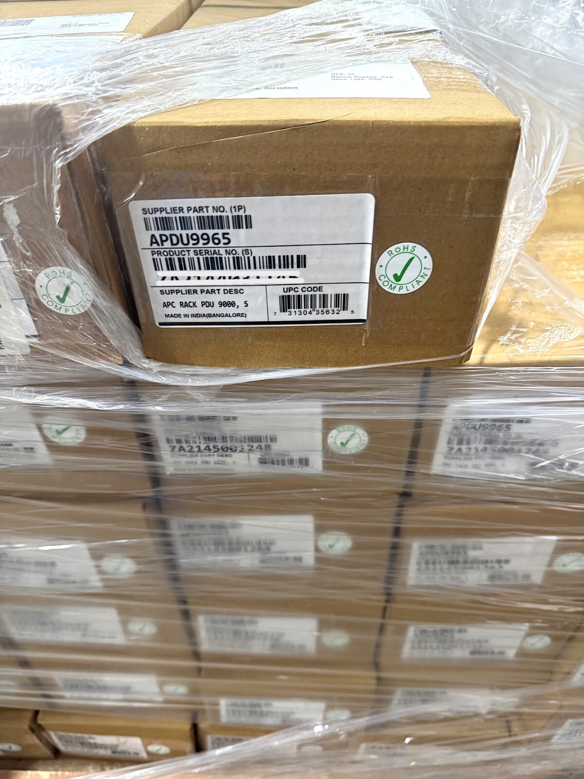 APC APDU9965 Rack PDU 9000 Switched 208V NEMA L21-30P 30A
