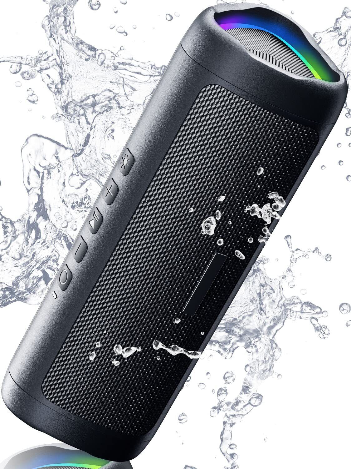 Bluetooth Speaker with HD Sound, Portable Wireless, IPX5 Waterproof, Up to 24...