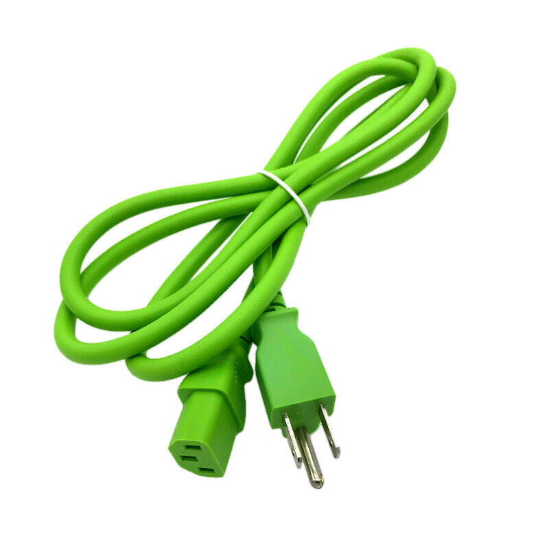 6\' Green AC Cable for MONSTER ROCKIN ROLLER PRO RR-PRO BLUETOOTH SPEAKER