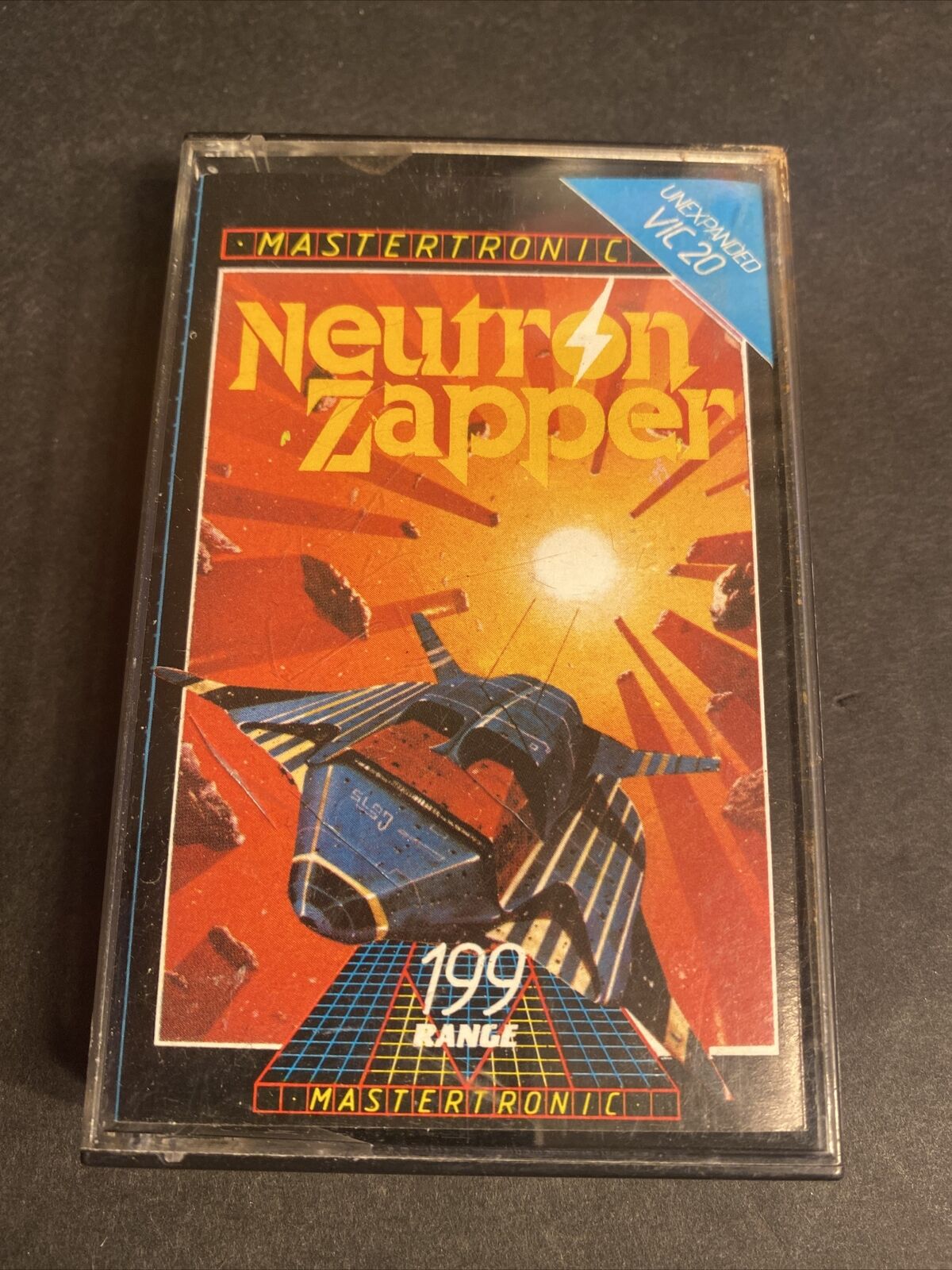 VIC-20 Neutron Zapper - Cassette In Case Commodore Vic 20 Game