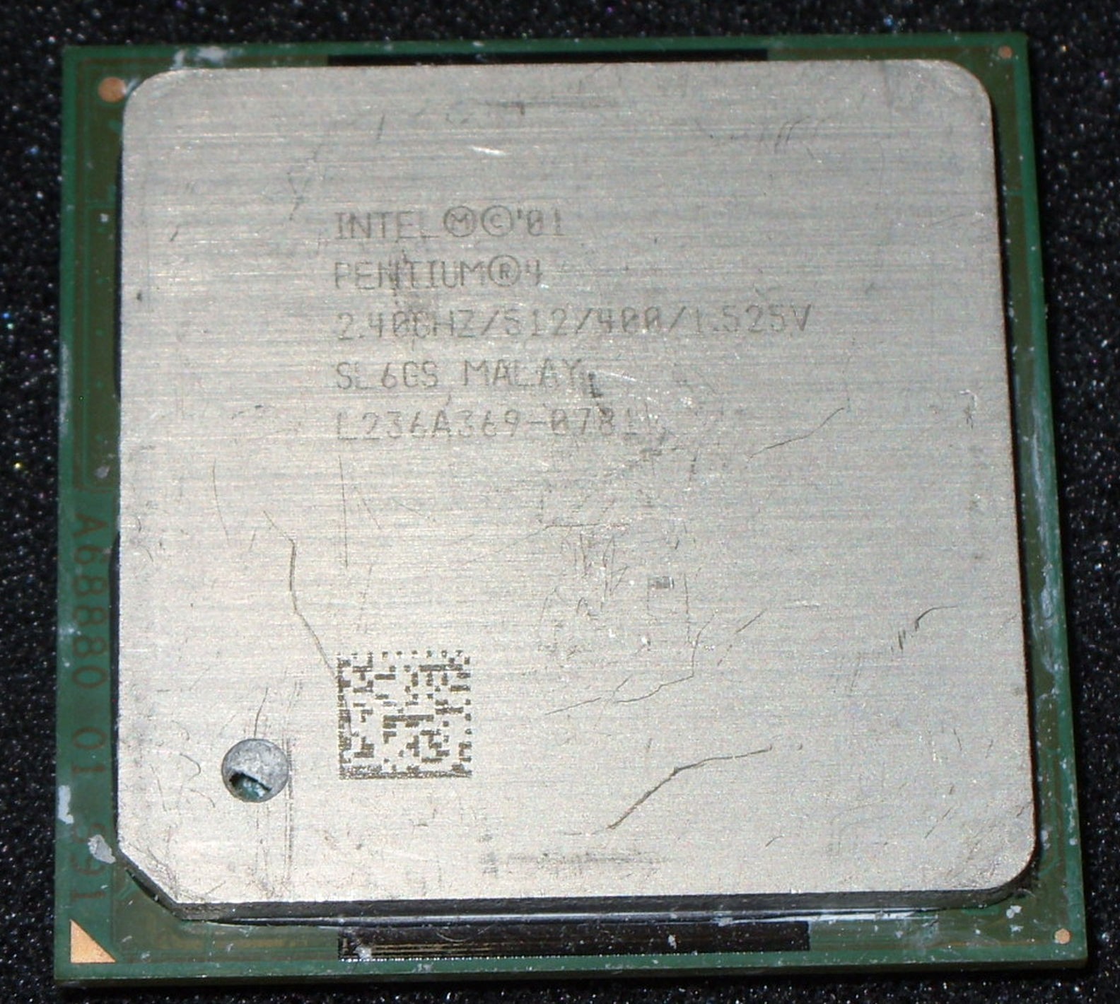 INTEL PENTIUM 4  2.4 GHz PROCESSOR, 400 MHz BUS, SL6GS, SOCKET 478, US SELLER