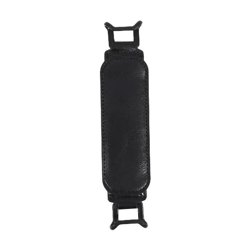 Universal Tablet Hand Strap Holder Swivel PU Leather Handle Grip w Elastic Belt