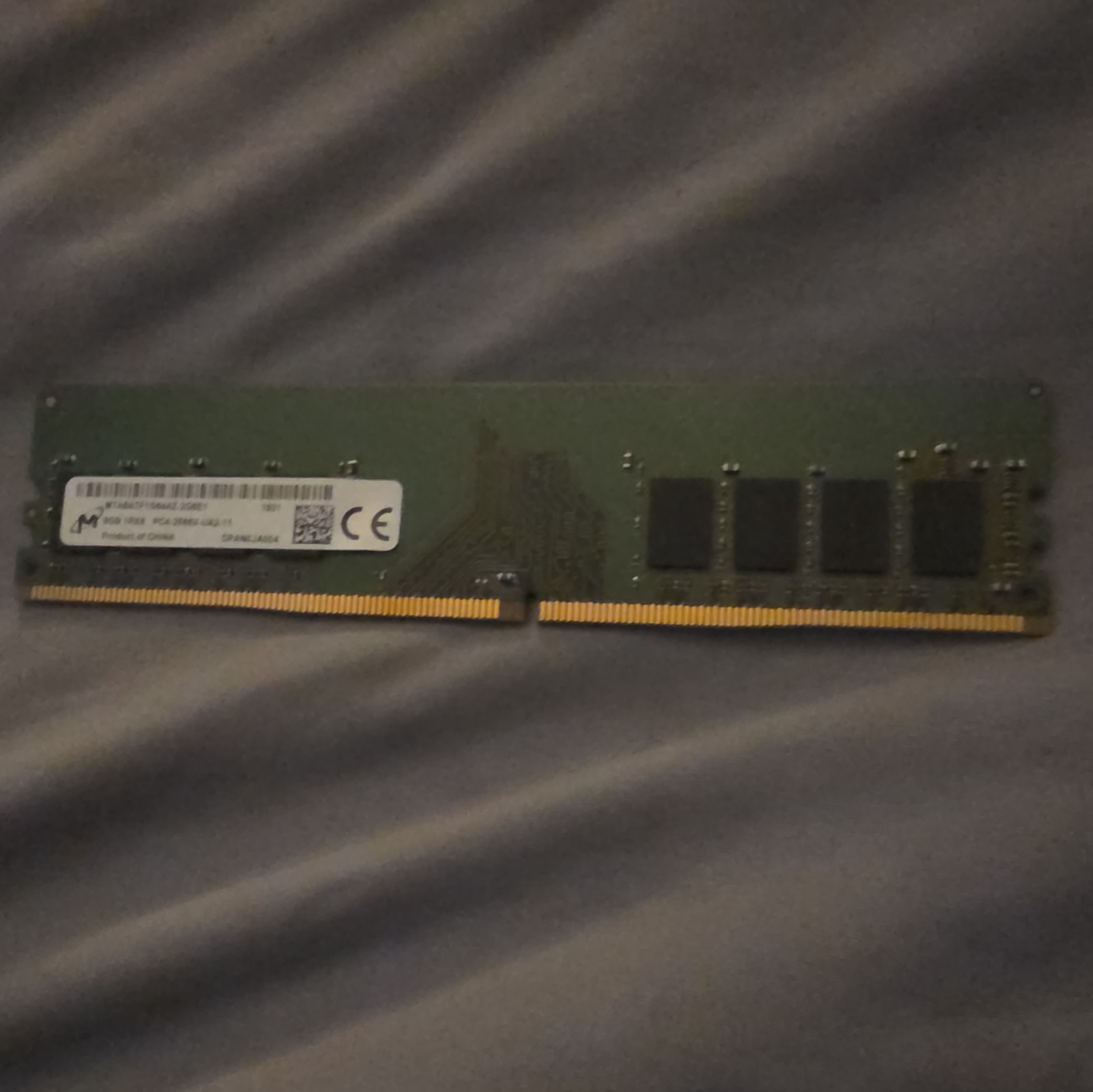 Micron 8GB DDR4 2666 MHz PC4-21300 DIMM 288-Pin 1Rx8 Desktop Memory RAM 1x 8G