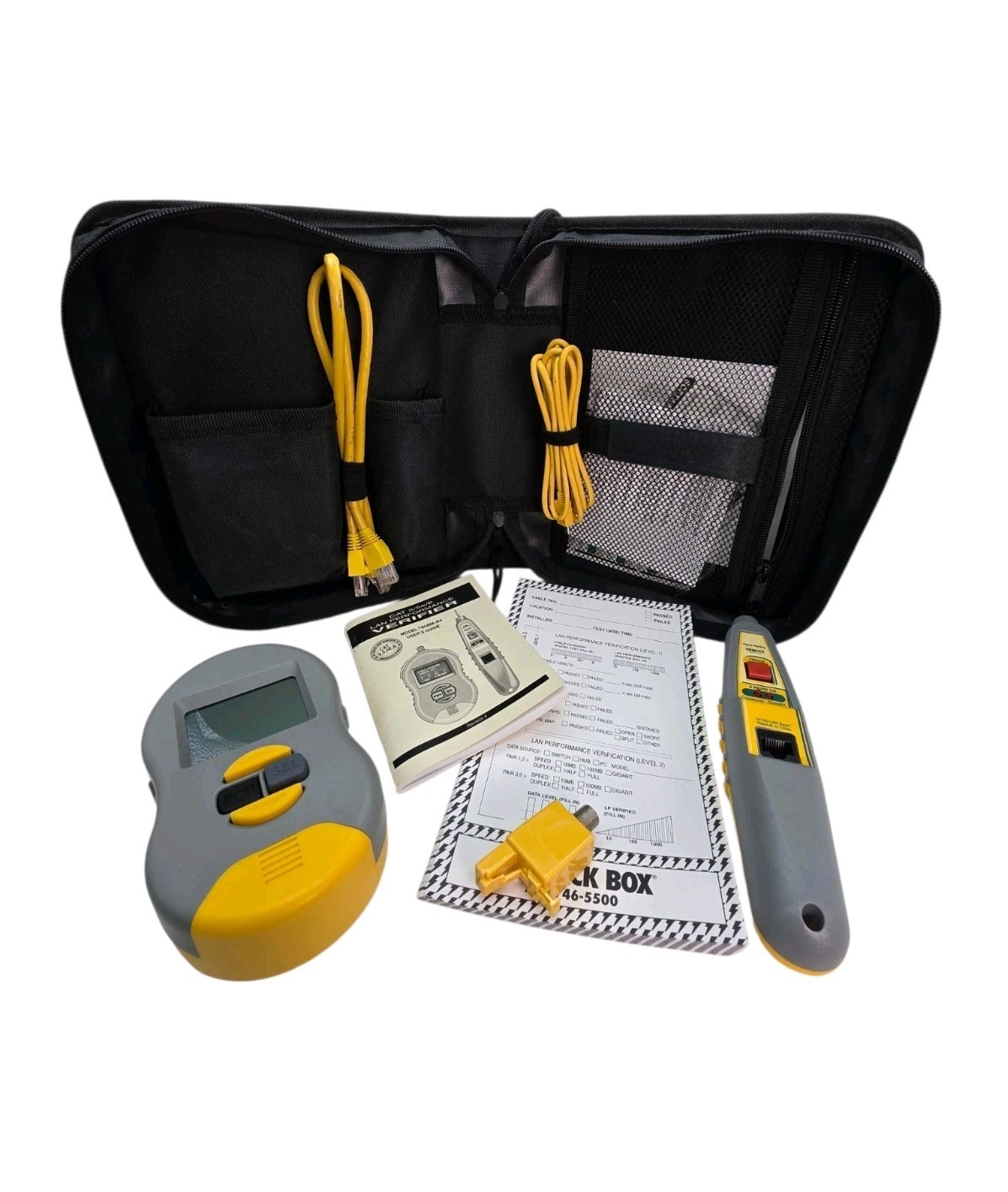 Black Box CAT5/5e/6 LAN Performance Verifier With Bag