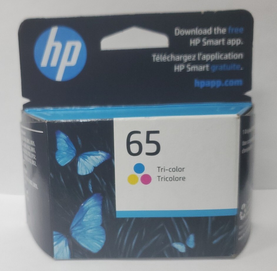 🌟 HP 65 🔵🔴🟡Tri-Color Ink Cartridge Exp. 5/2023 Genuine ✅️Free USPS Shipping