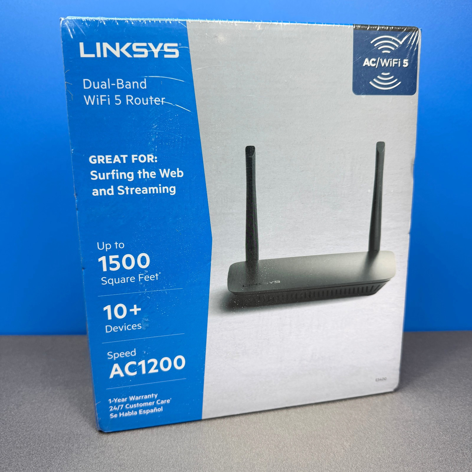 LINKSYS DUAL-BAND DUAL BAND WIFI 5 ROUTER E5400 AC1200 WI-FI INTERNET NEW SEALED