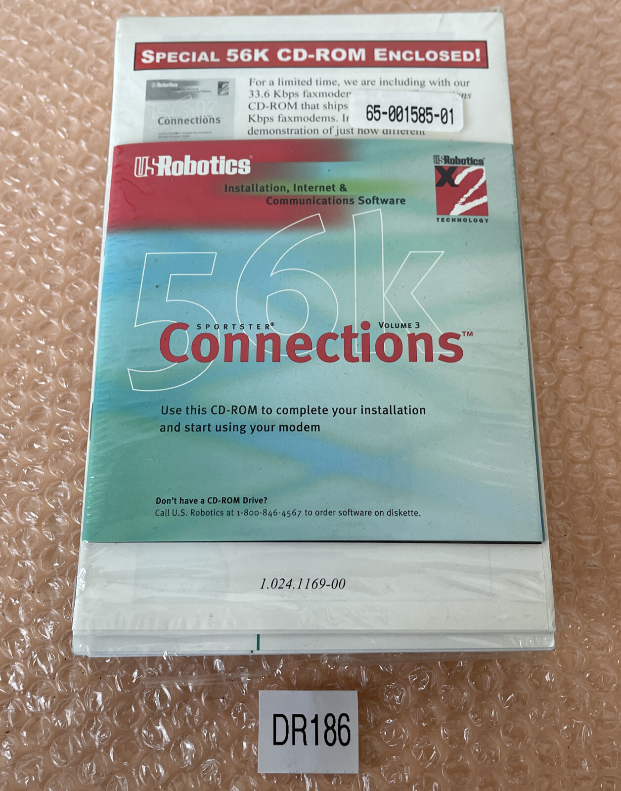 BEAND NEW- U.S. Robotics 56k Sportster Connections Volume 3 Installation Softwar
