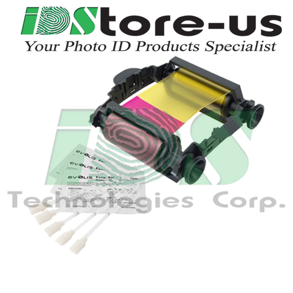Evolis Badgy VBDG204EU Color Ribbon - YMCKO - 100 prints
