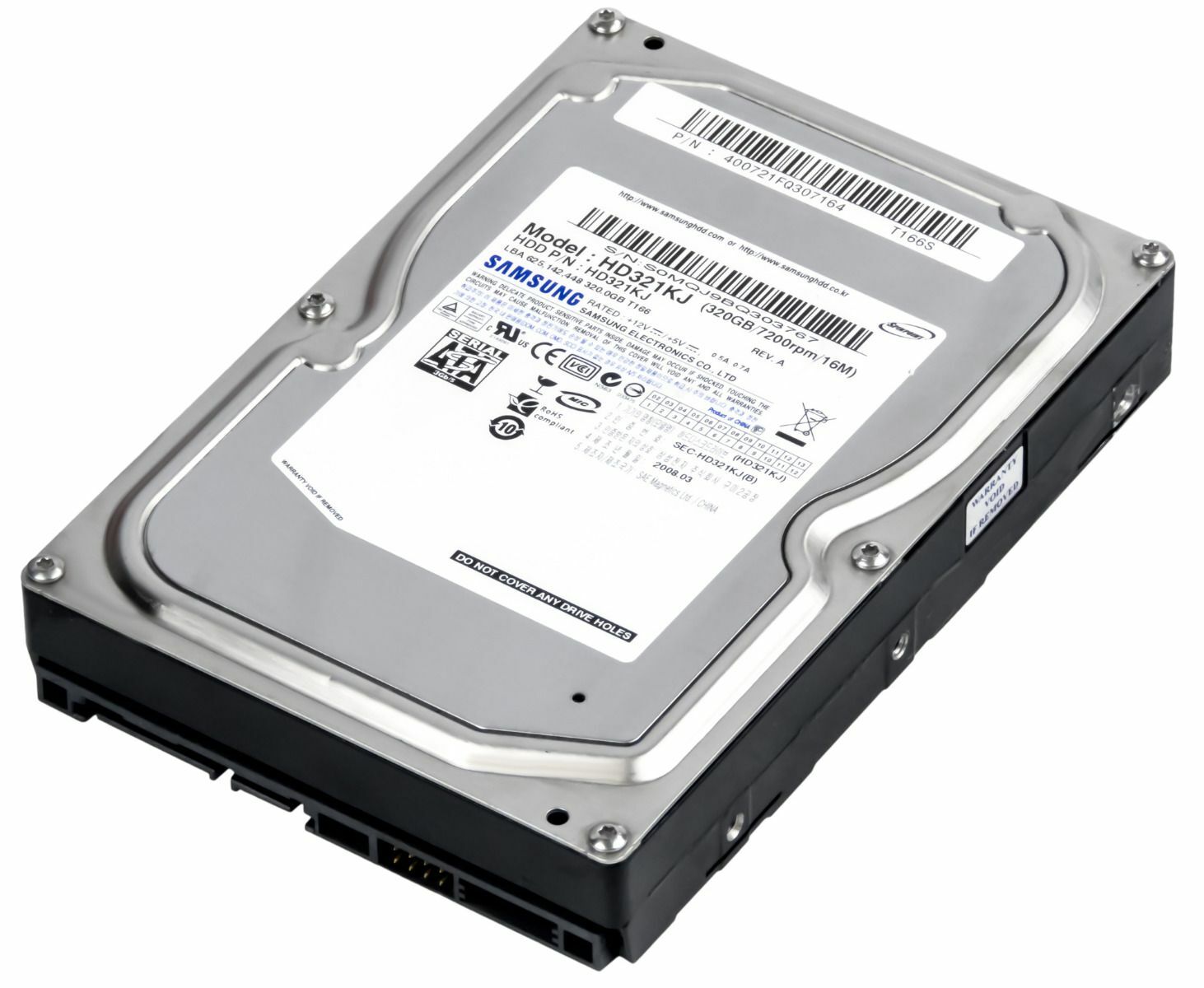 HARD DRIVE SAMSUNG SPINPOINT T166 HD321KJ 320GB 7200RPM 16MB SATA II 3.5" inch