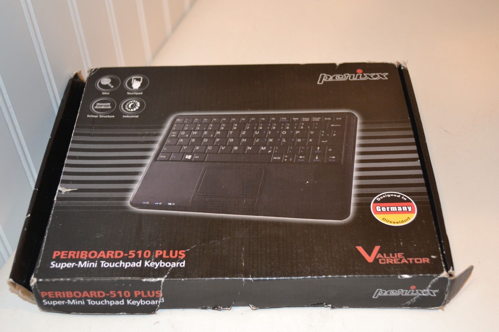 PERIBOARD-510 Plus, Super-Mini Touchpad Keyboard Perixx