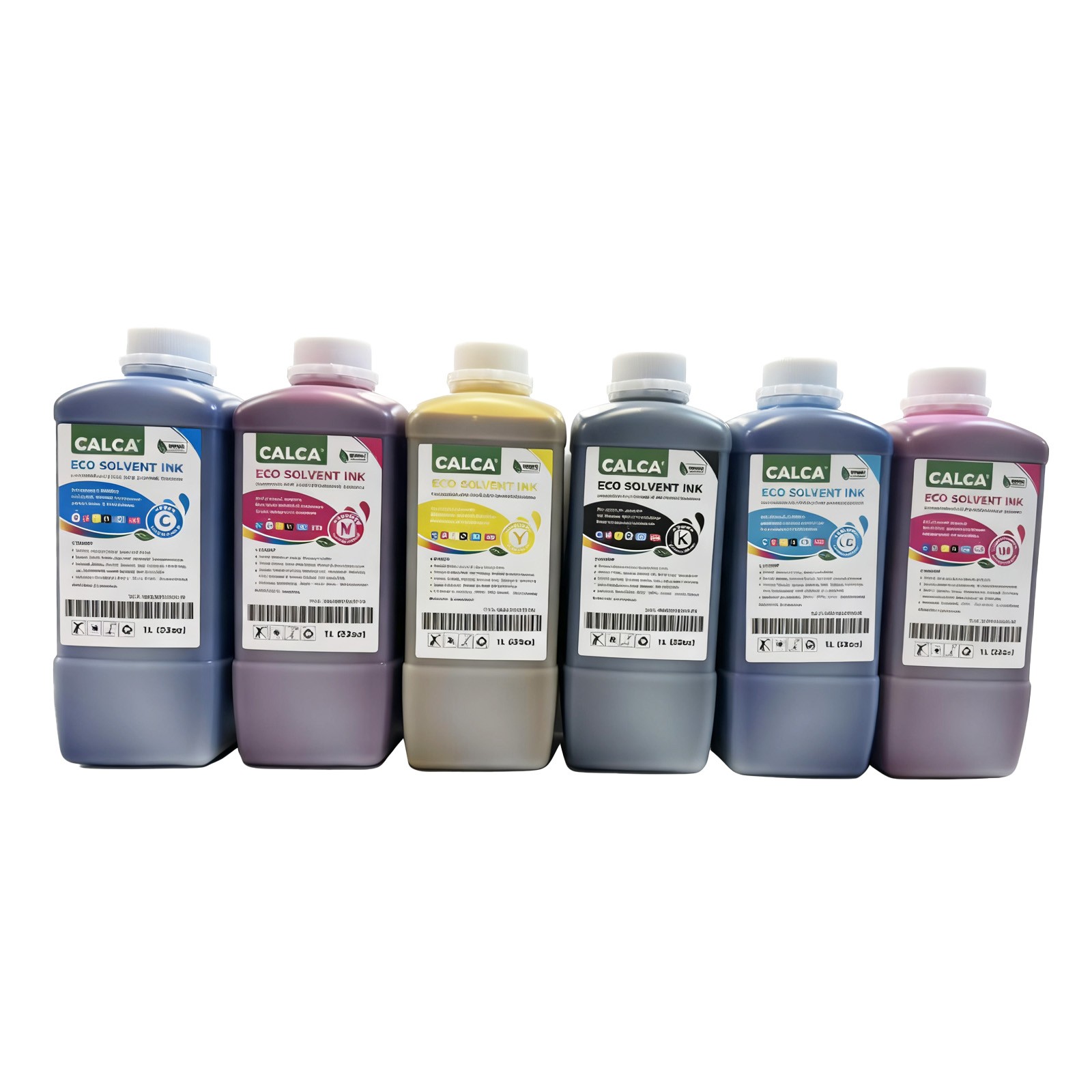 CALCA Compatible ECO Solvent Ink C M Y K LC LM