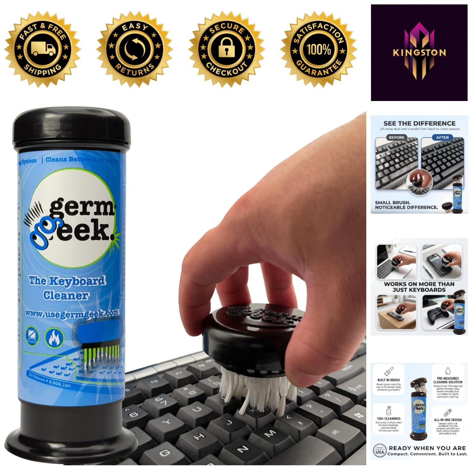 Patented Precision Keyboard & Electronics Cleaning Kit - Eco-Friendly Solution