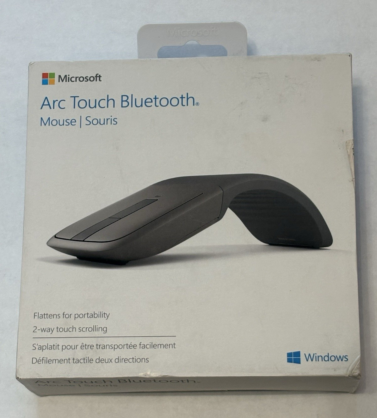Microsoft Arc Touch Bluetooth Mouse Grey Model 1592 Brand New Factory Sealed