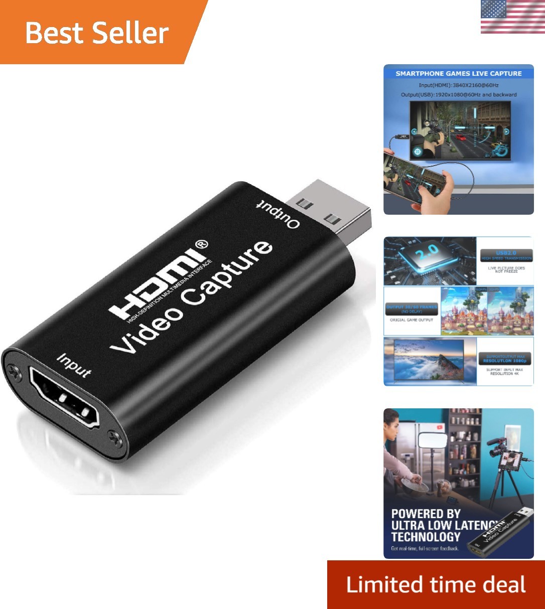 Plug and Play 4K Capture Card for Smooth live Broadcasting and Teaching
