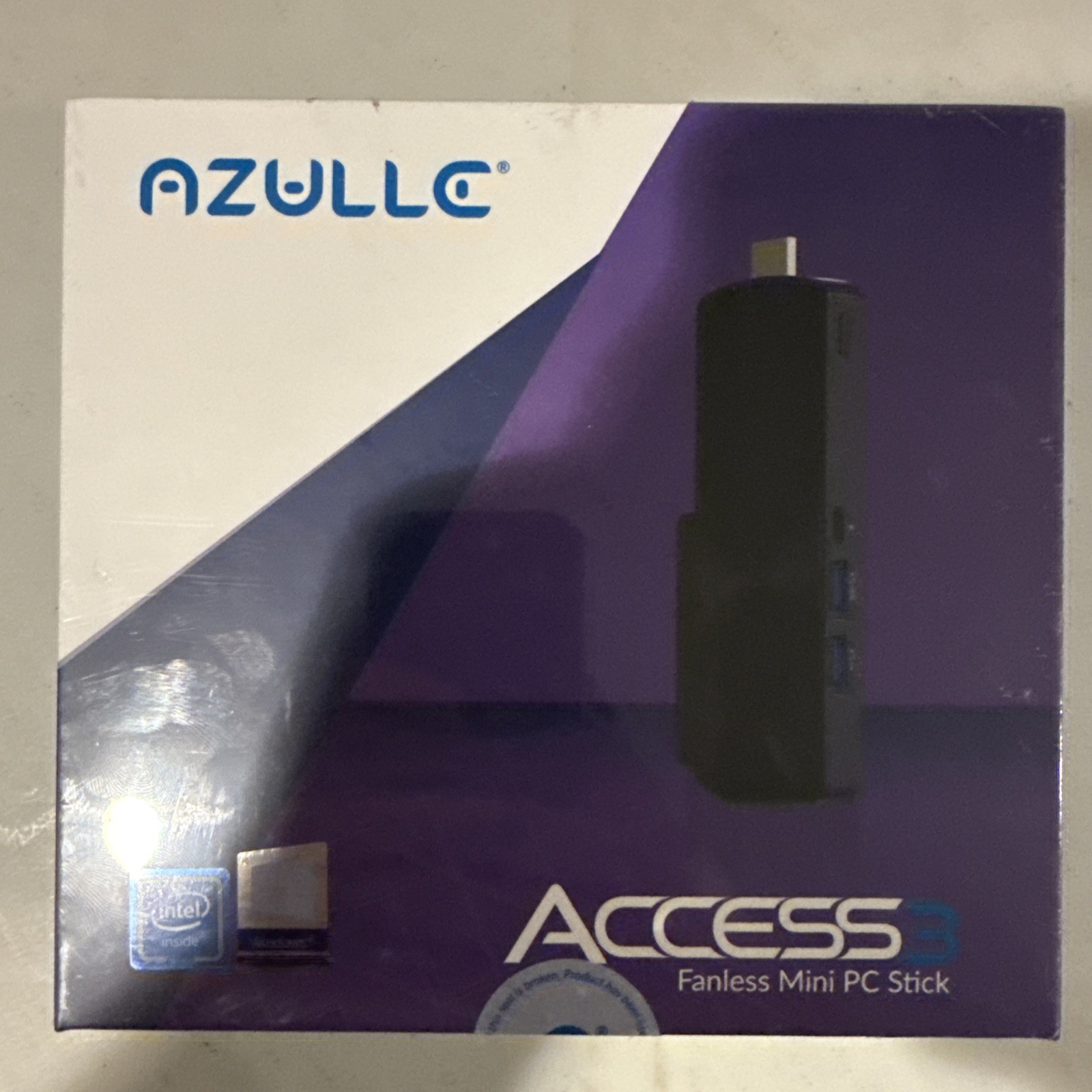 Azulle Access3 Fanless Mini PC Stick (Model A-1164-AA3-2) 4GB RAM / 32GB eMMC