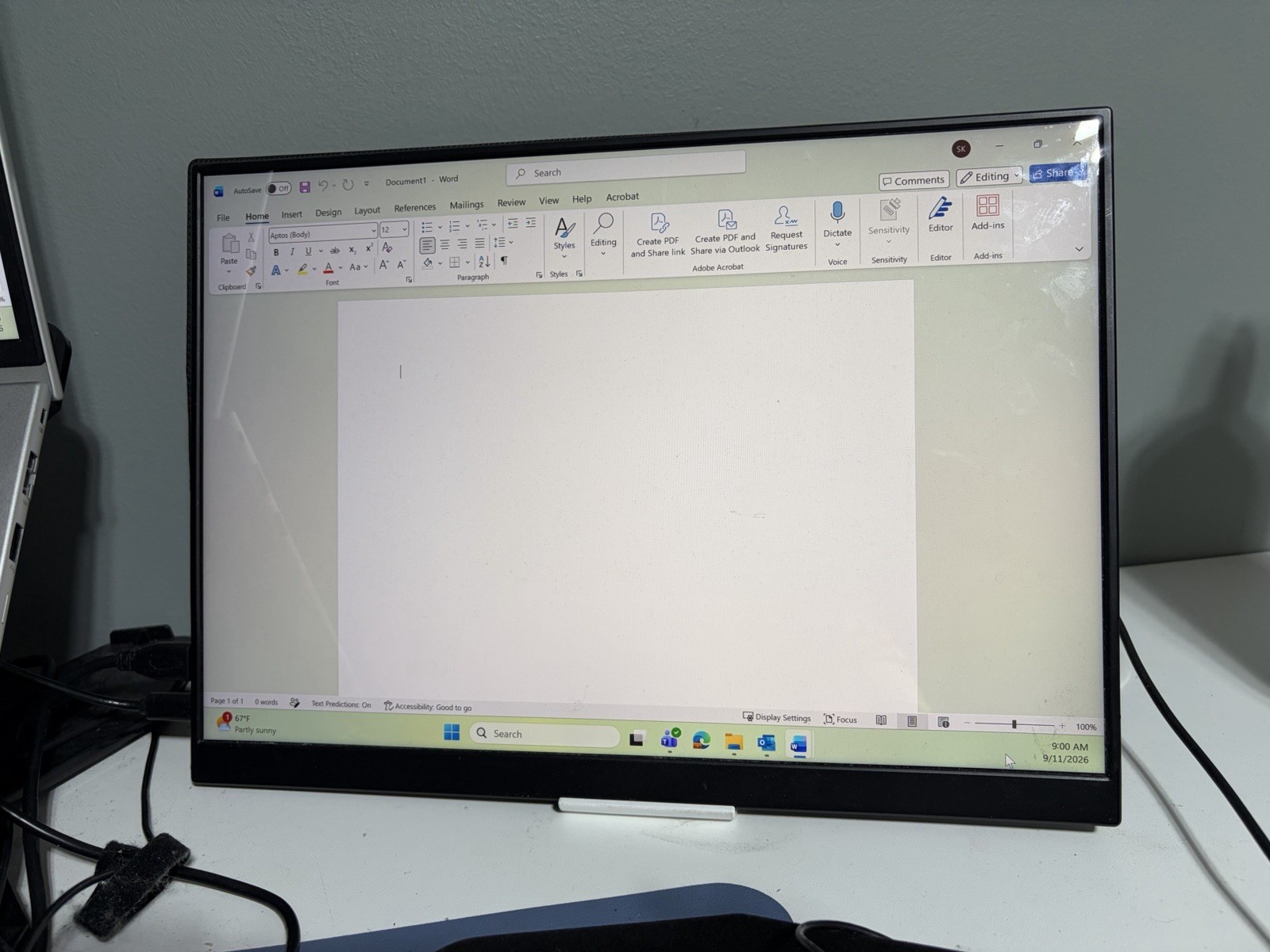 CNBANAN 2.5K Portable Laptop Monitor Extender, 16" QHD IPS  with Speakers