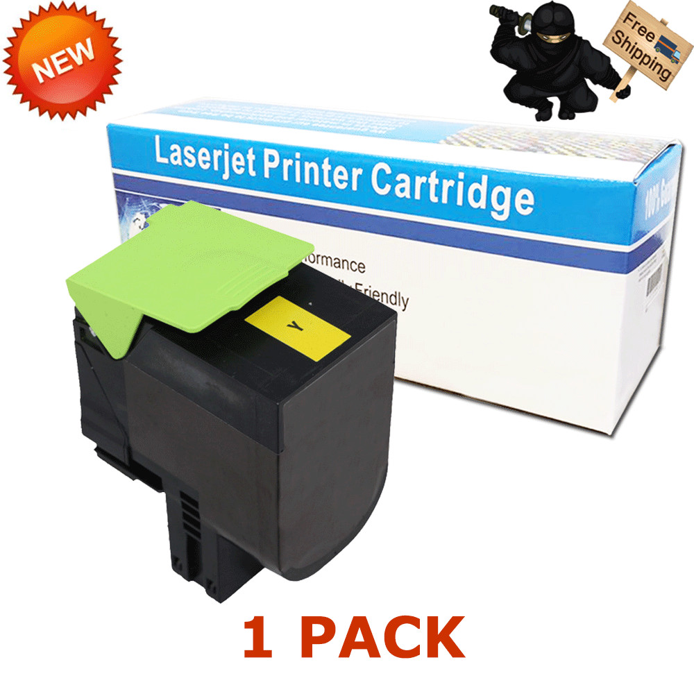 Yellow Toner For Lexmark CX510de CX510dhe CX510dthe 801XY 800X4 80C1XY0 80C0X40