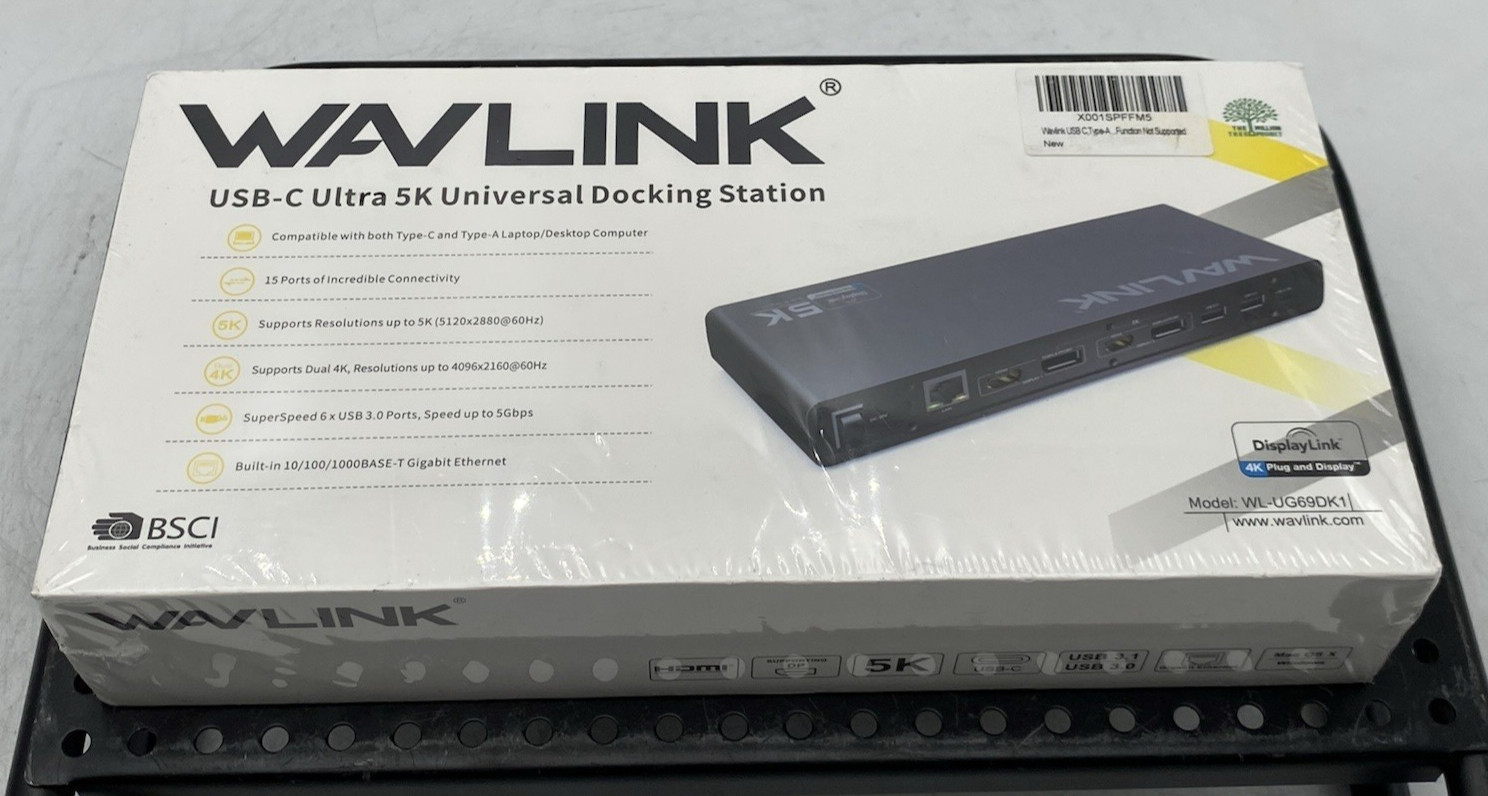 Wavlink USB-C Ultra 5K Universal Docking Station (WL-UG69DK1)