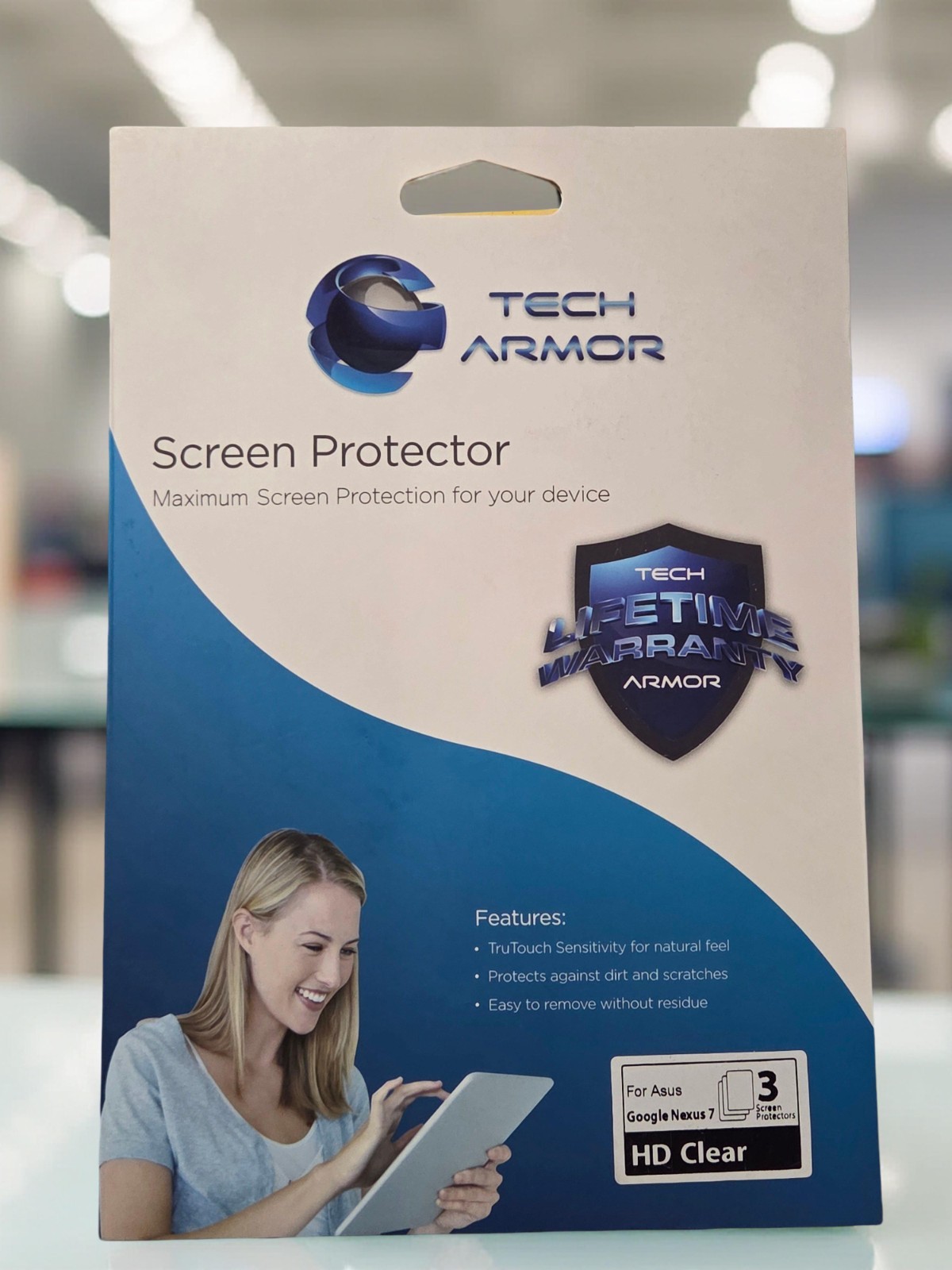 NEW Tech Armor HD Clear Film Screen Protector 3Pack / ASUS Google Nexus 7 Tablet