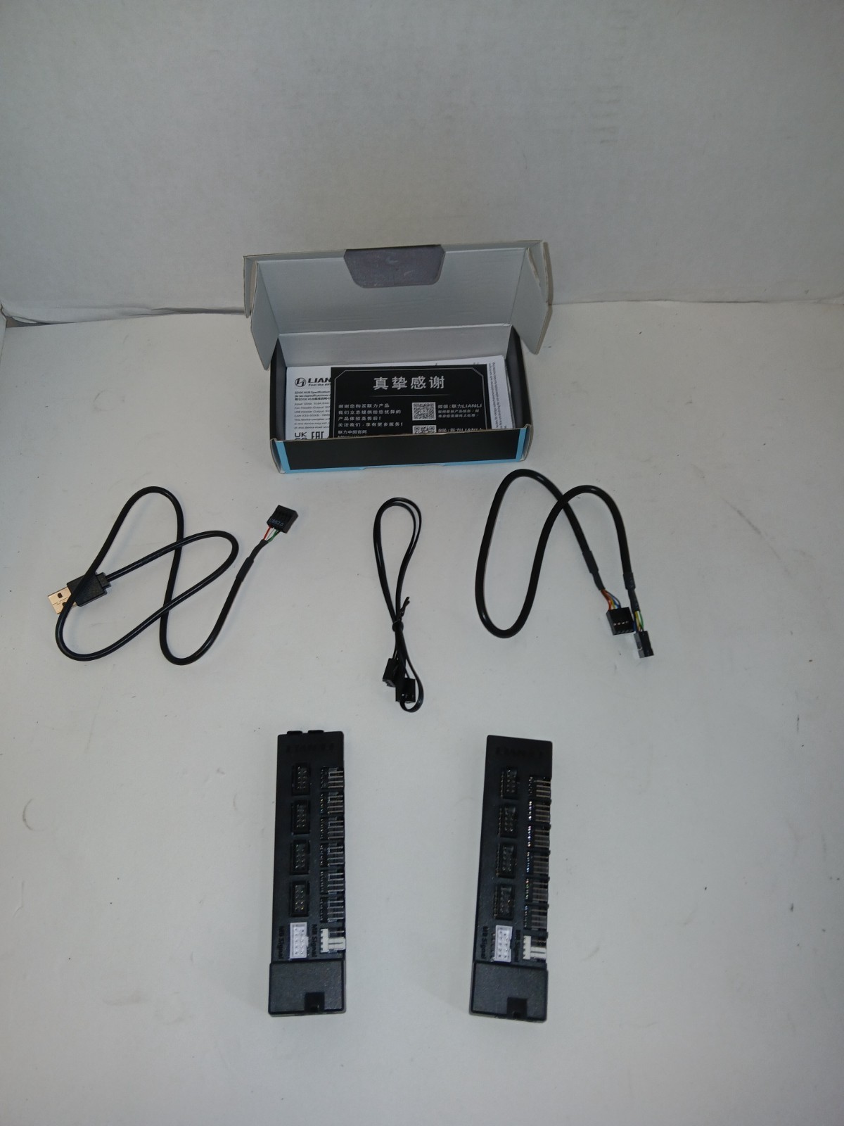 Lian Li Edge Hub EG-HUB01B Power Supply Fan USB RGB Controllers - LOT OF 2