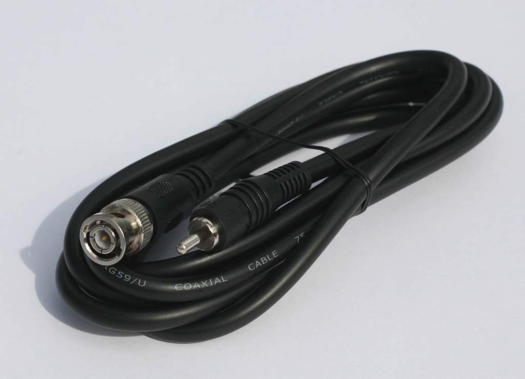 RG59 Video Audio Cable BNC-M RCA-M 6ft