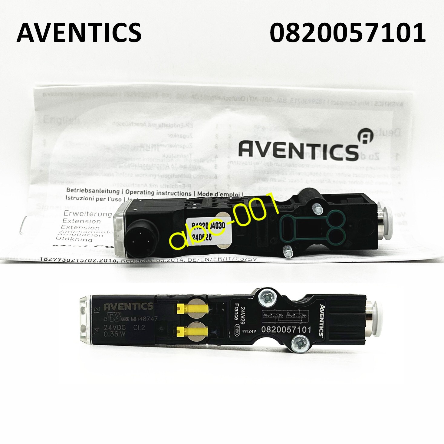 1pcs New AVENTICS Rexroth Pneumatic Solenoid Valve 0820057101
