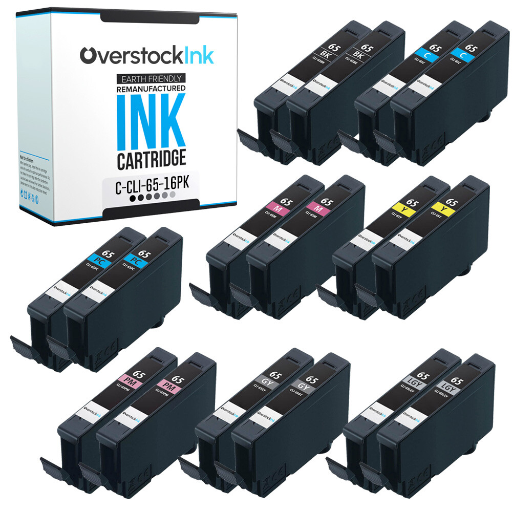 16PK Compatible OSI CLI-65 Multipack Ink Cartridges for Canon PIXMA PRO-200