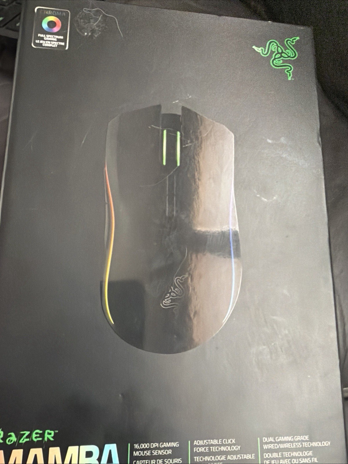 Razer Mamba Gaming Mouse RC30 with Charging Dock In Box 16000 DPI 👍