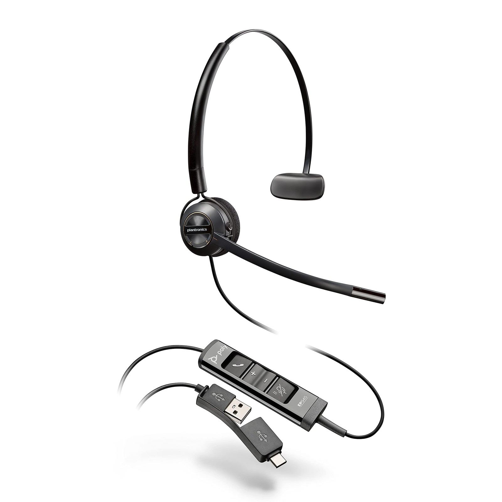 Poly – EncorePro 545 USB-A and USB-C USB headset (Plantronics)– Acoustic Hearing