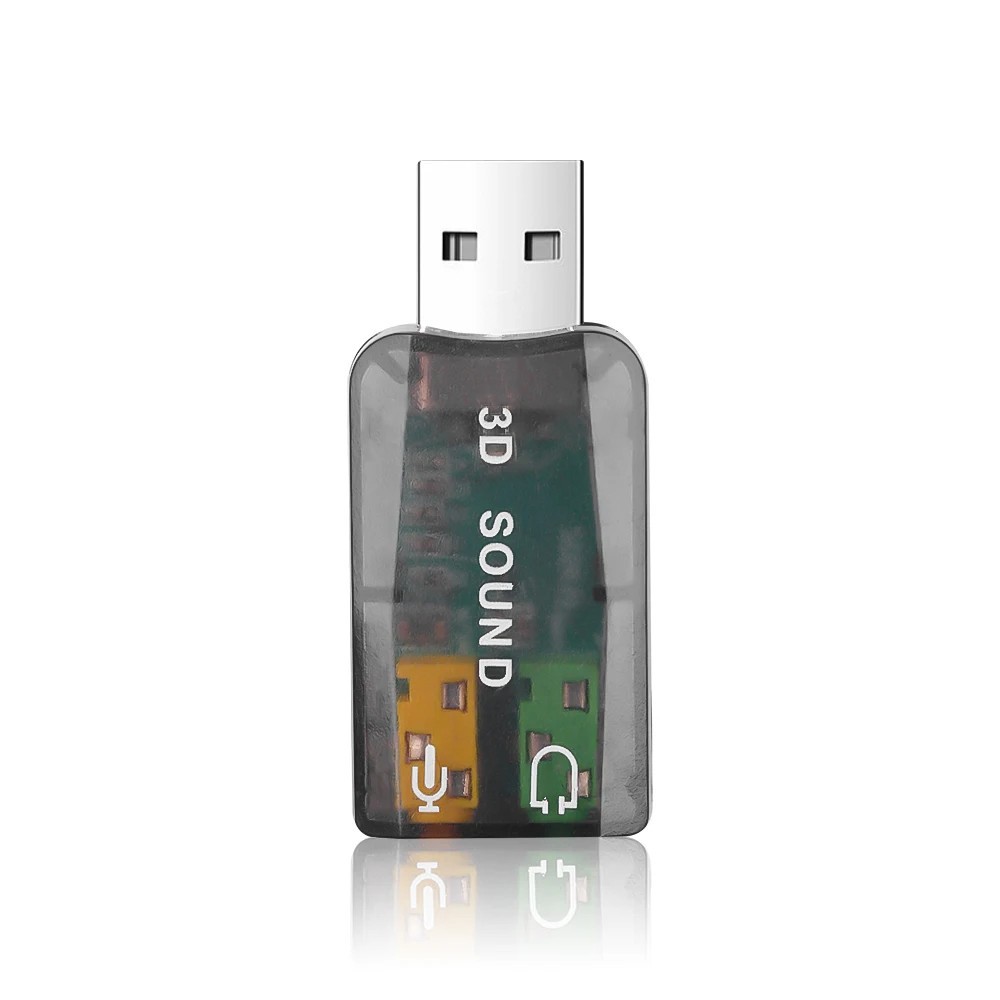 USB Sound Card External Mini Sound Card USB to 3.5mm Interface