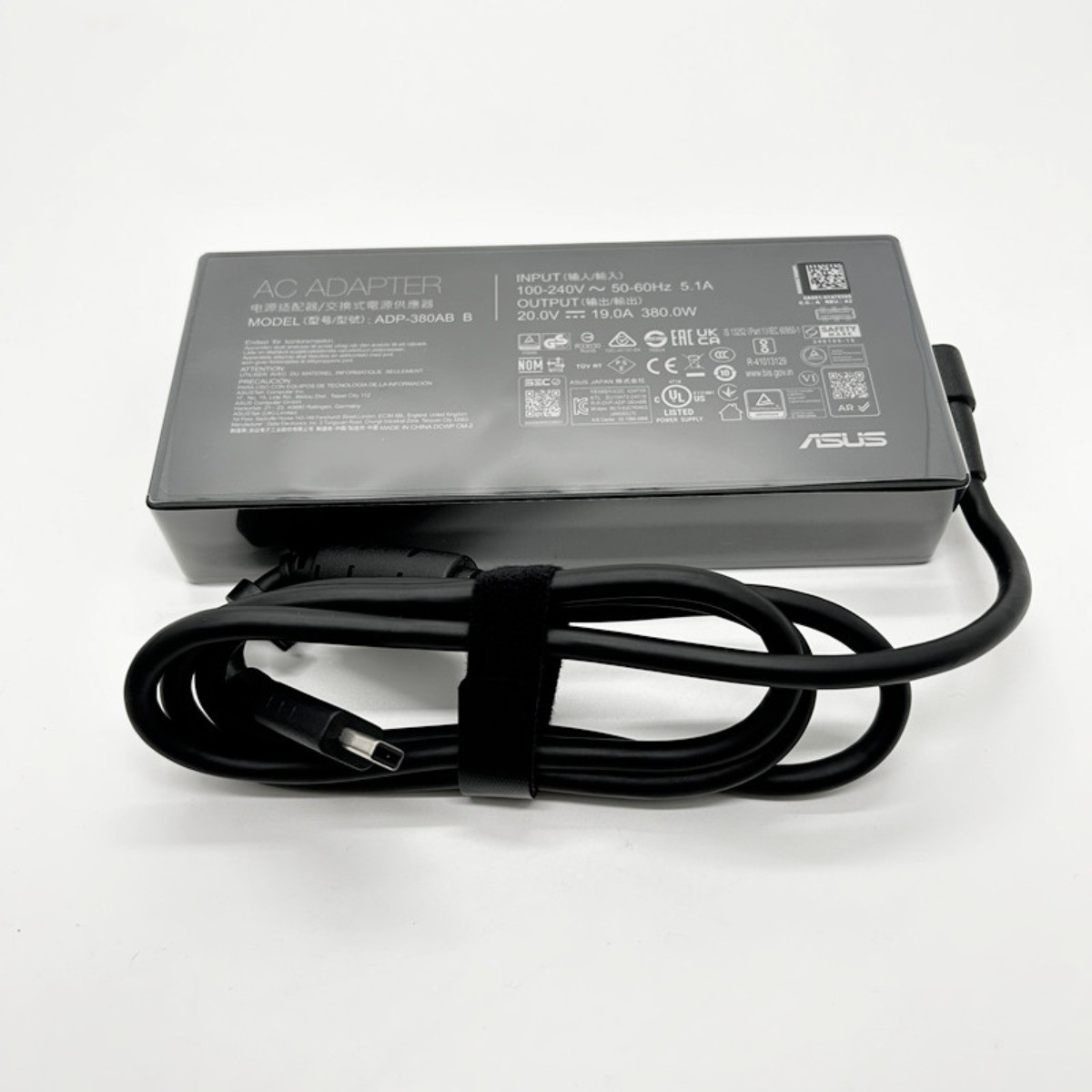 Original 380W Laptop Charger Power Supply AC Adapter Rectangle Tip ADP-380AB B
