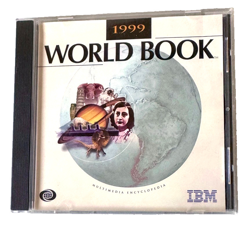 World Book 1999 IBM Multimedia Encyclopedia CD-ROM PC Software