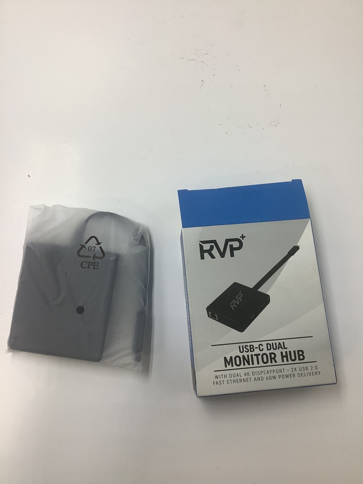 RVP+ Genuine USB-C Dual Monitor Hub 4K Displayport 2X USB 2.0 60W Power Delivery