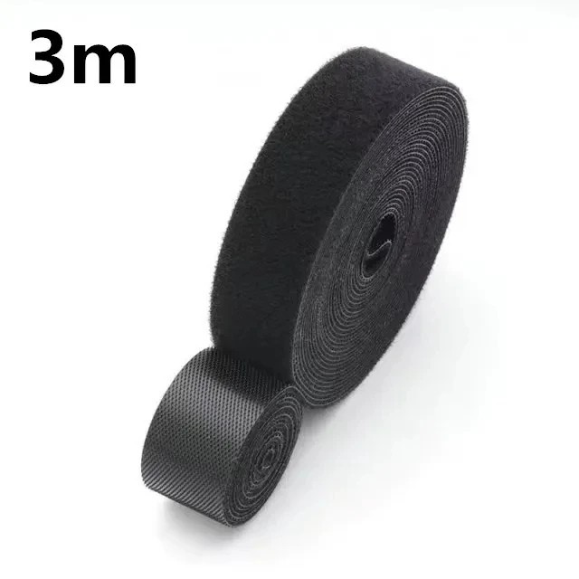 Reusable Cable Organizer Tape Roll 3M Hook Loop Wire Cord Management Winder Tie