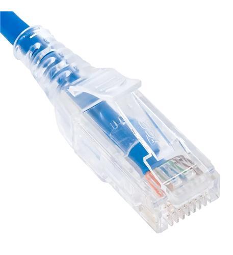 Icc ICPCSN07BL Patch Cord Cat 6 Slim Clear Sr 25pk 7 Ft